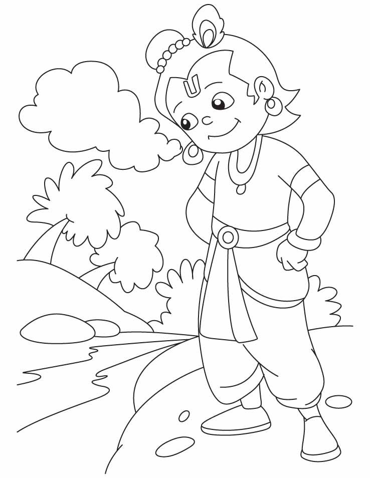 Lordnkrishna Free Coloring Pages Sketch Coloring Page | Art ...