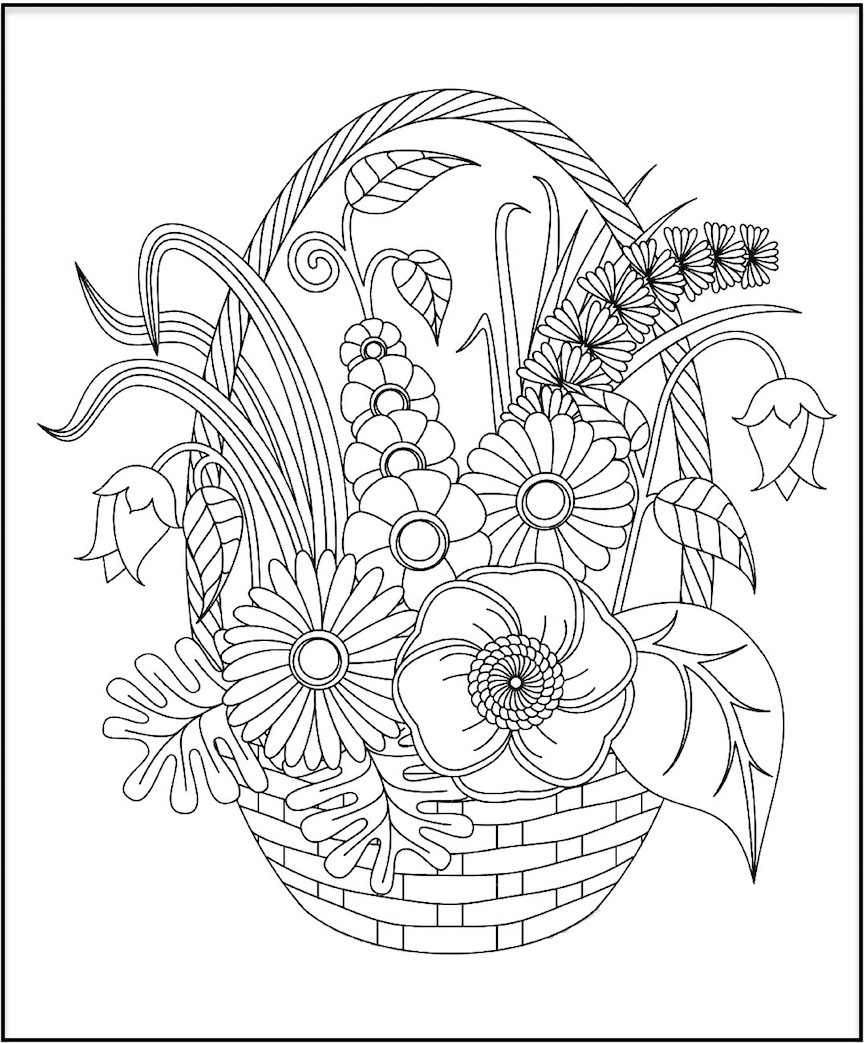 The Spring Flowers Coloring Page Collection