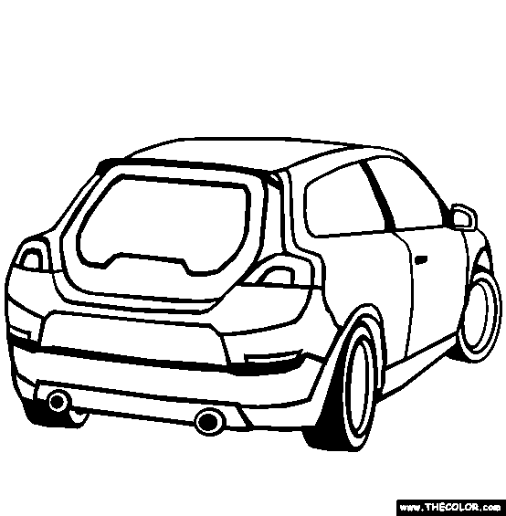 Volvo C30 Coloring Page | Free Volvo C30 Online Coloring