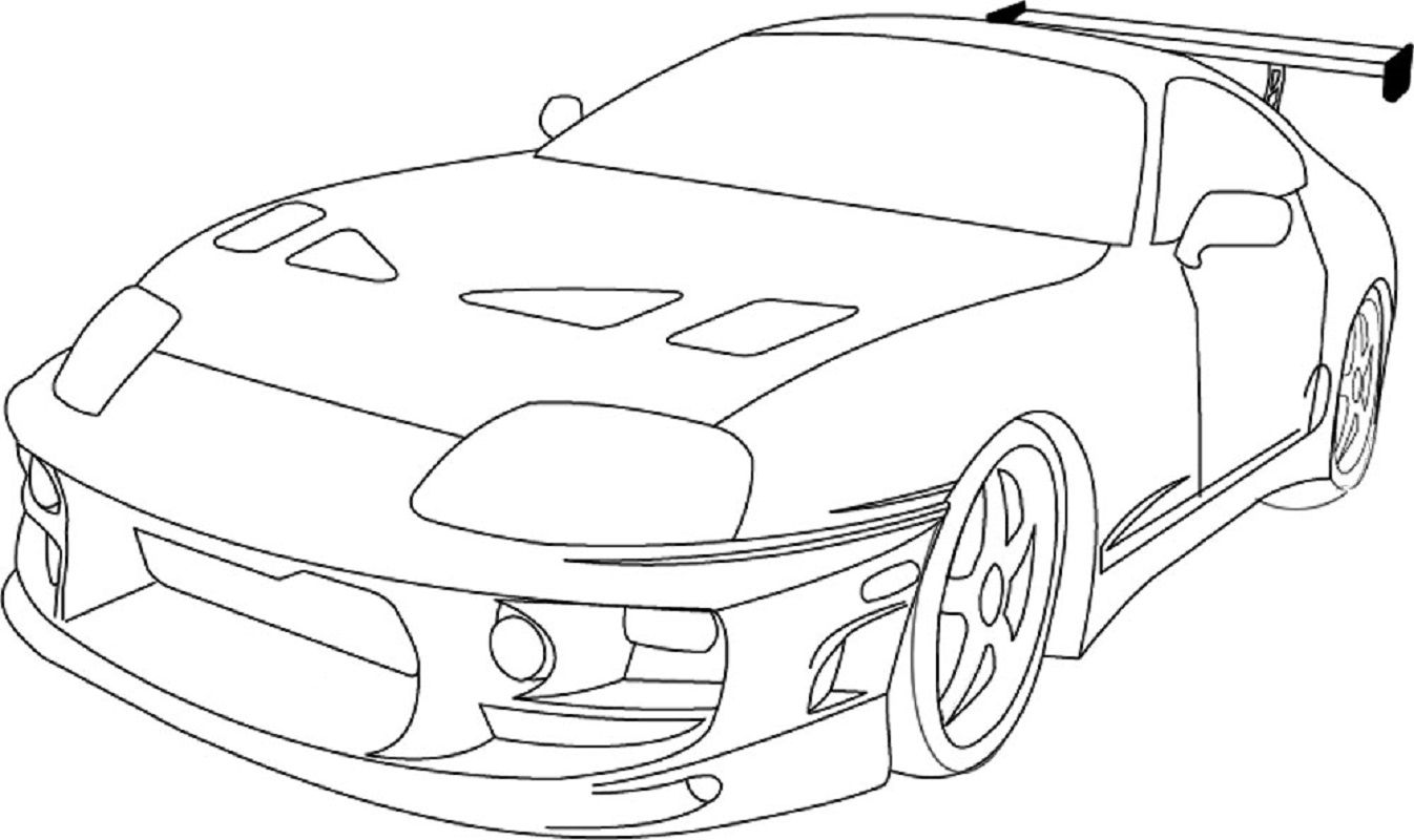Fast and Furious Coloring Pages | Cars coloring pages, Toyota ...