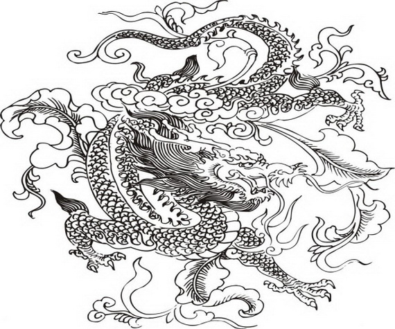 15 printable pictures of chinese dragon page - Print Color Craft