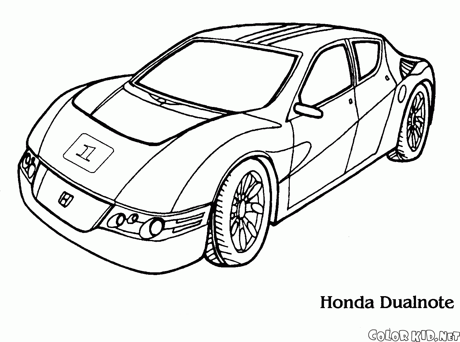 Coloring page - Honda Dialnot