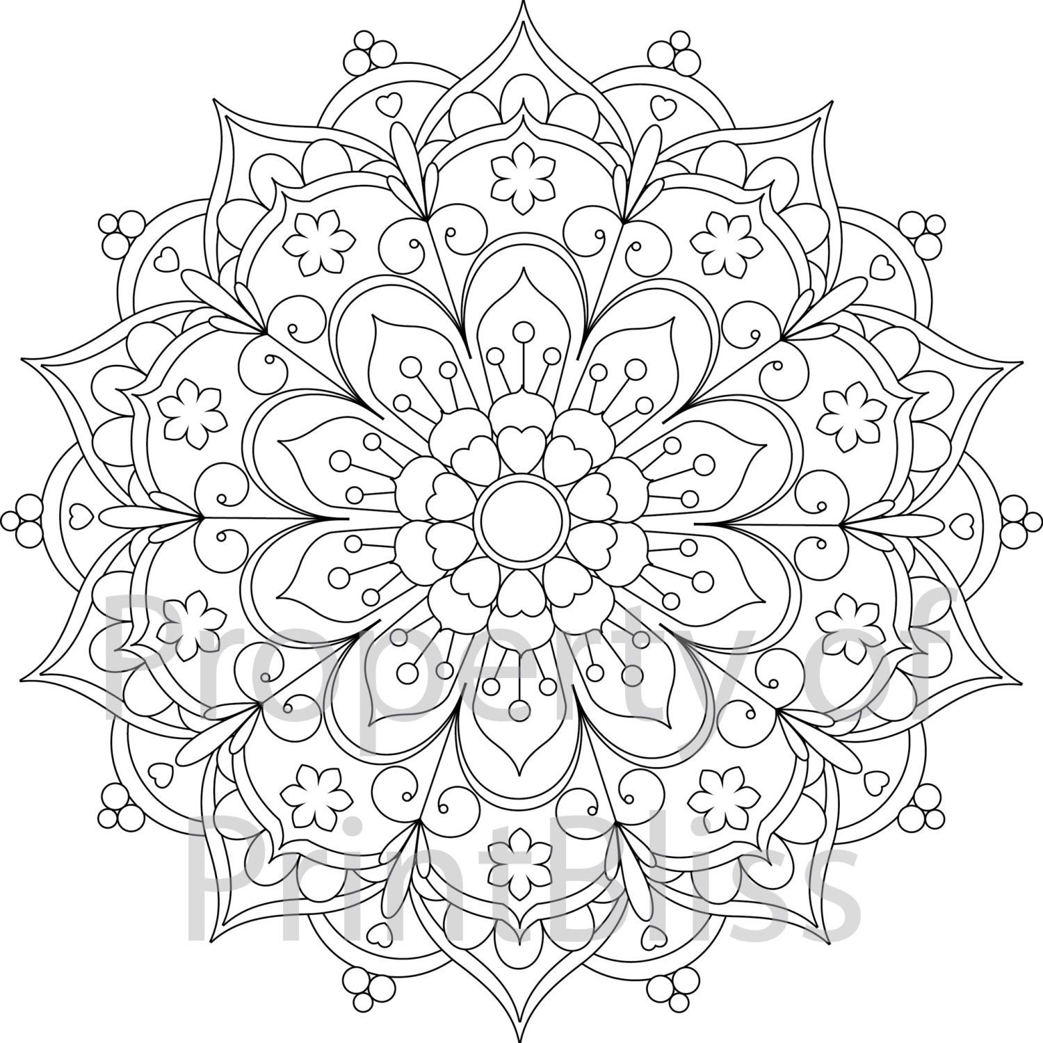 25. Flower Mandala printable coloring page | Mandala coloring ...