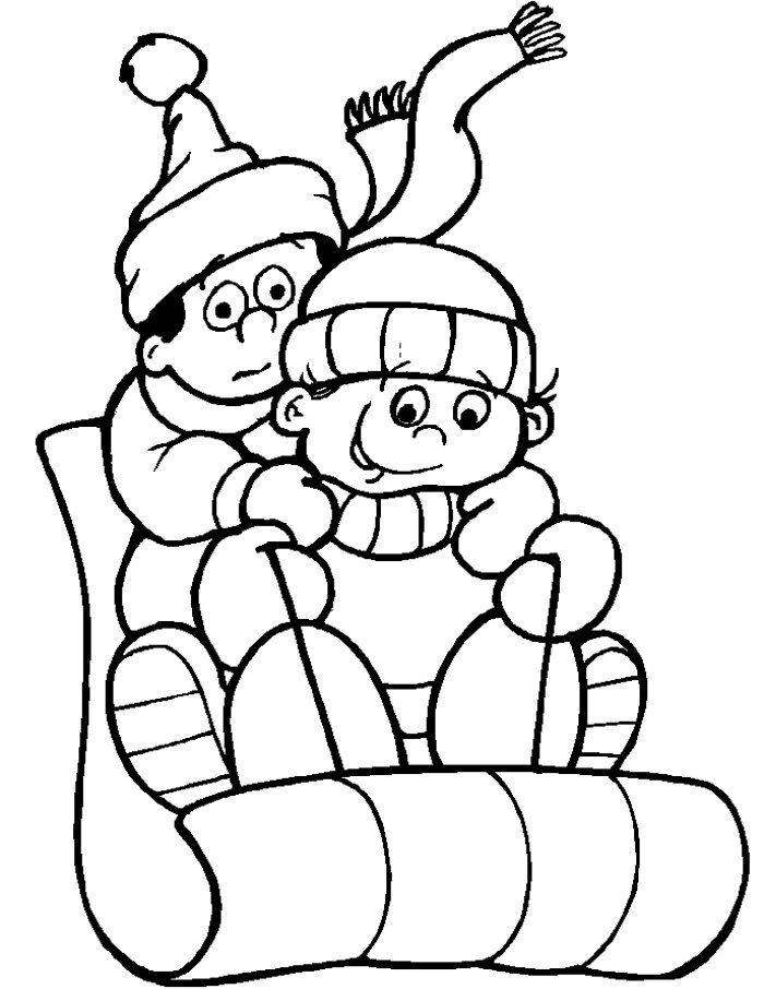 Kids-cold-weather Coloring Page | Kids Cute Coloring Pages ...