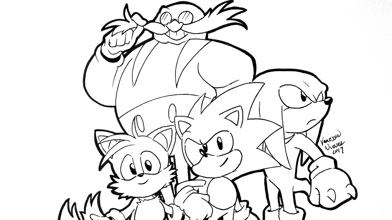 team sonic racing coloring pages