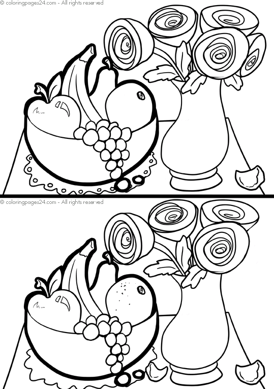 Find the Differences 11 | Coloring Pages 24