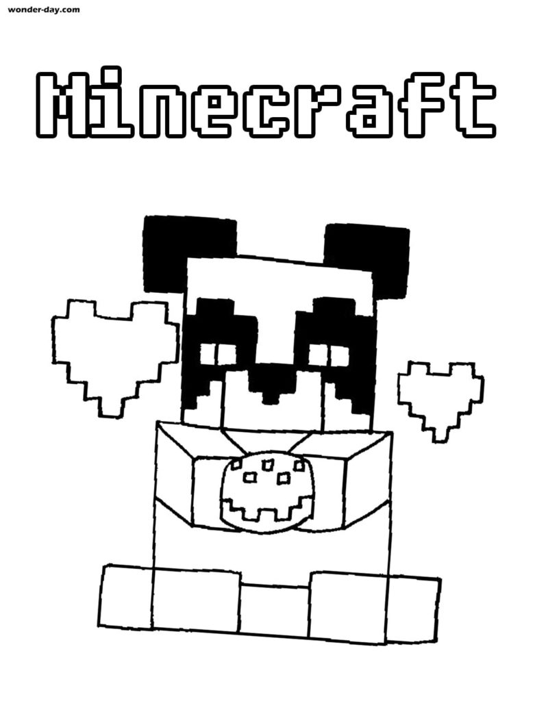 Minecraft Animals Coloring Page