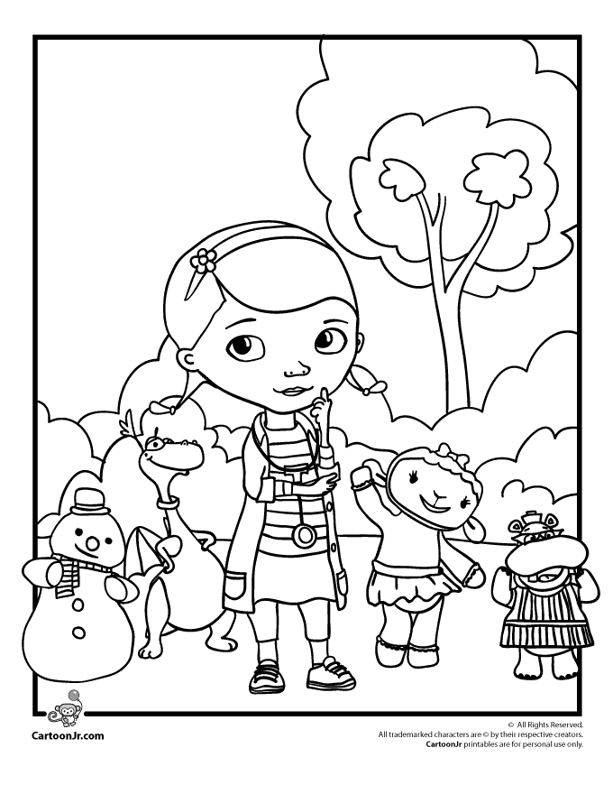 Doc McStuffins Coloring Pages - Plus She is a Great Role Model! | Woo! Jr.  Kids Activities