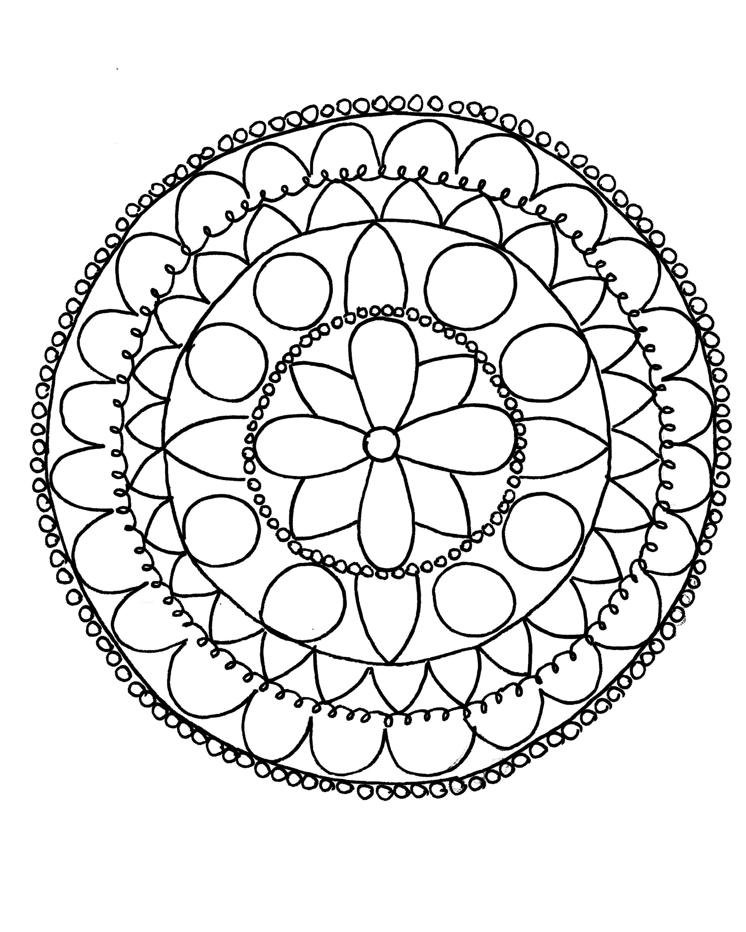How to Draw a Mandala (With FREE Coloring Pages!)