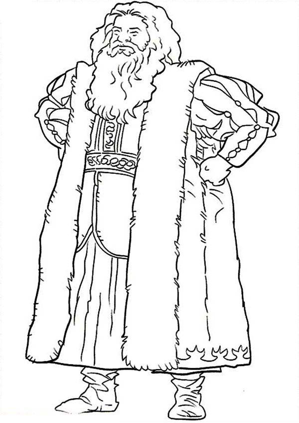 Father Christmas Chronicles of Narnia Coloring Page - Free ...