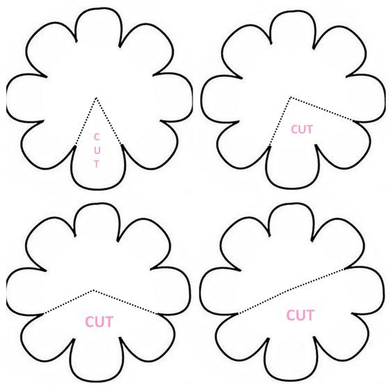 tulip flower template printable google search crafts nets coloring home
