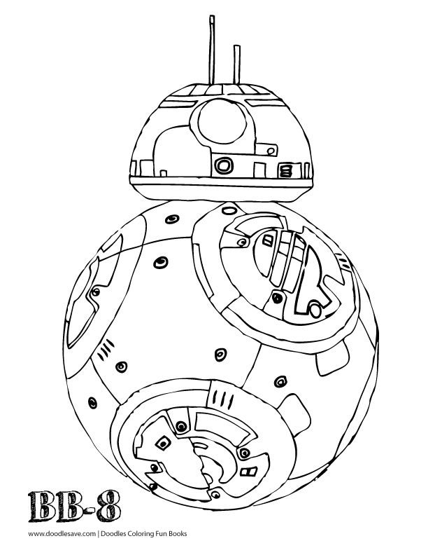 Star Wars Coloring Pages Bb8 - Kids Coloring Pages