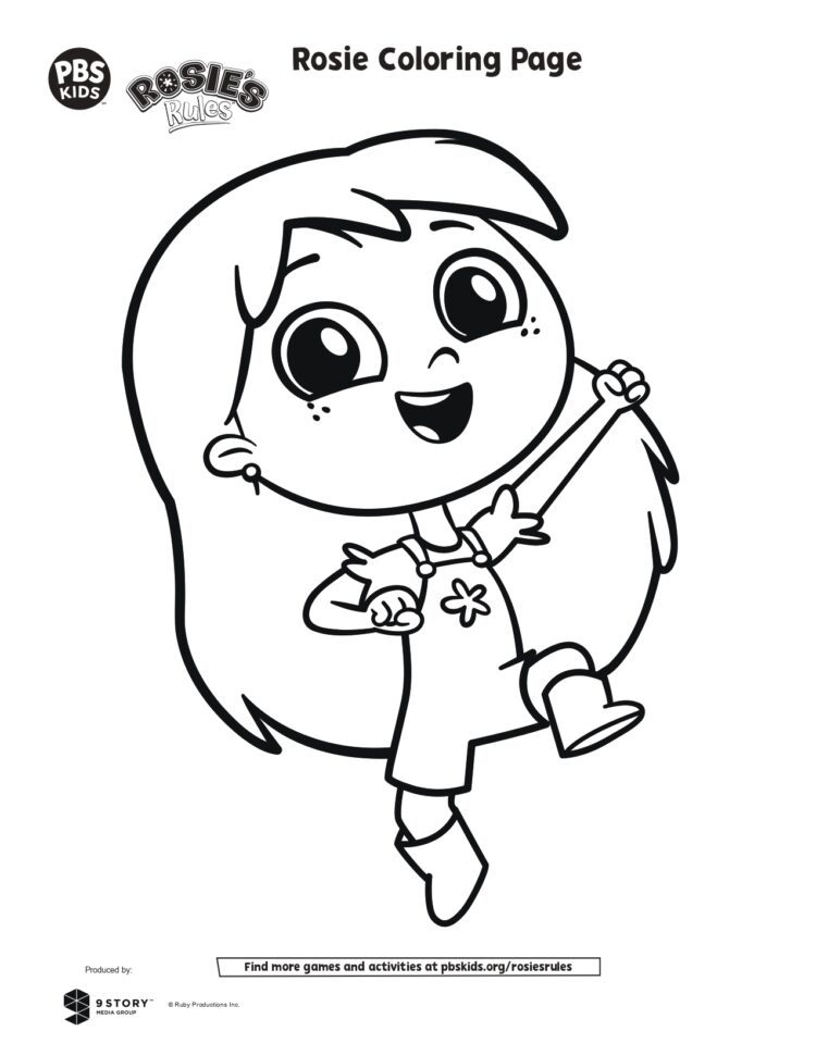Rosie Coloring Page | Kids Coloring Pages | PBS KIDS for Parents