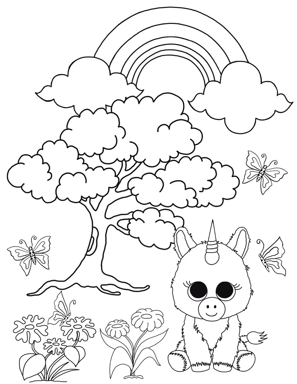 Free Beanie Boo Coloring Pages Download ...