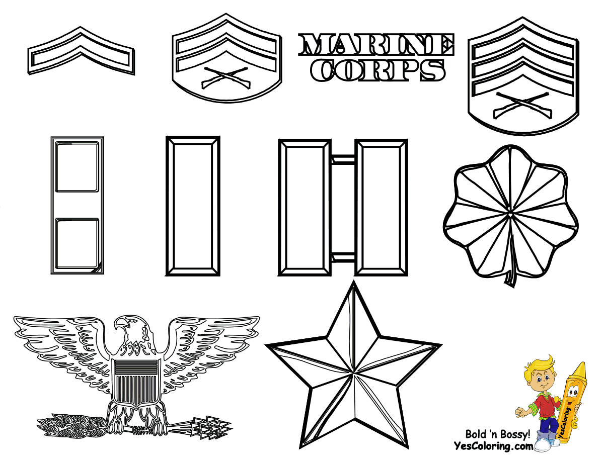 Marine Corp Logo Coloring Pages To Print - Coloring Home
