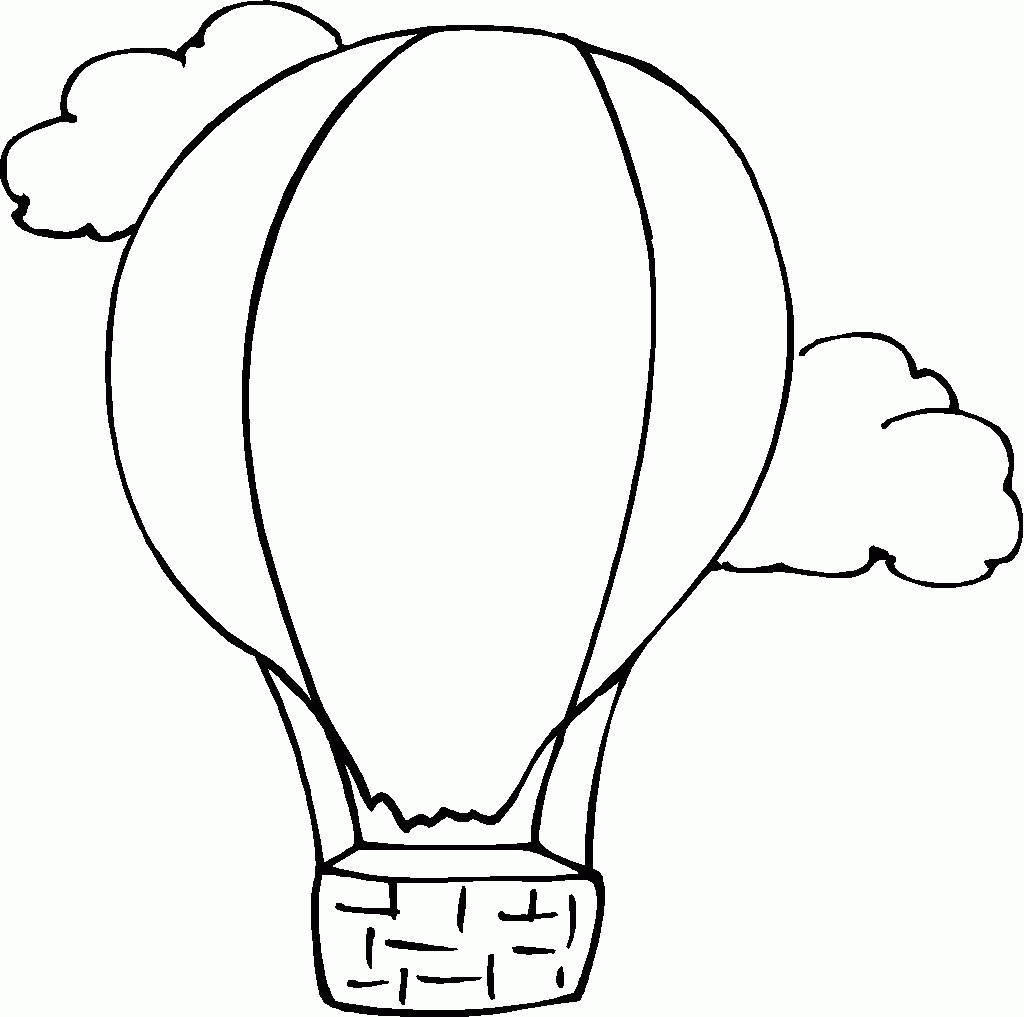 Air Hot Air Balloon Coloring Pages Item. Globalboost.co