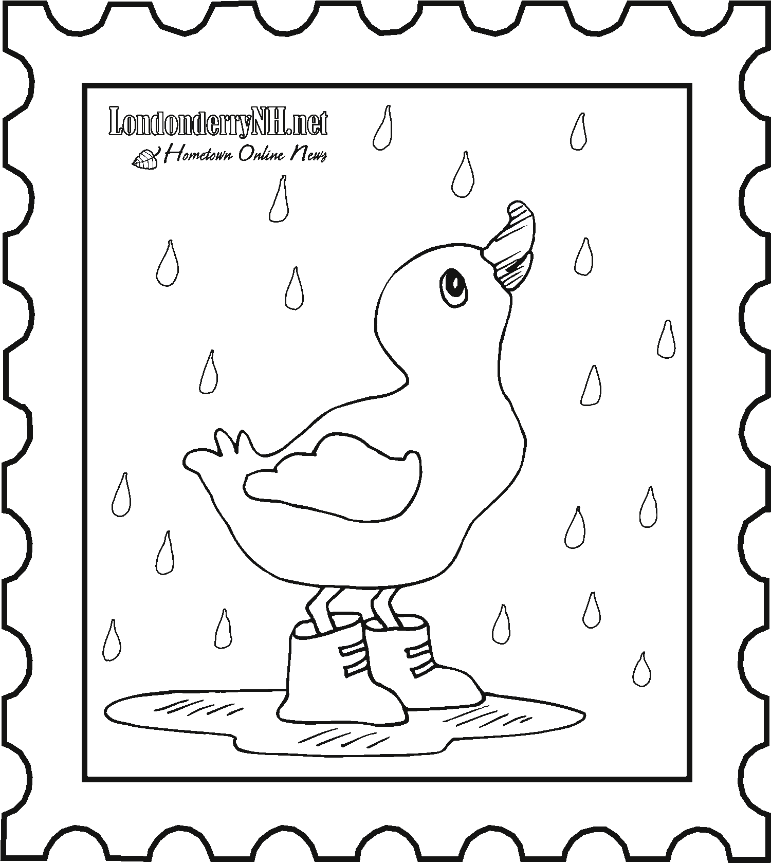 Rainy Day Pictures To Color - Coloring Pages for Kids and for Adults