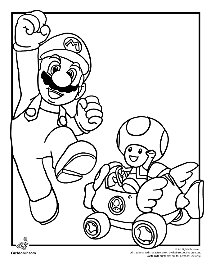 Printing Coloring Pages Mario Kart 8 - Coloring Home