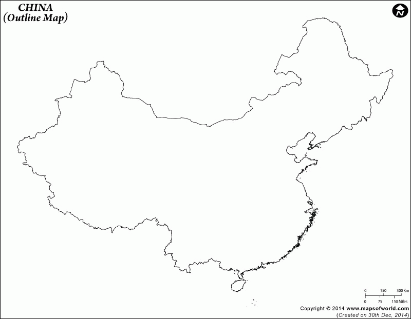 Geography Blog: China - Outline Maps
