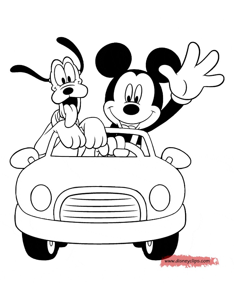 Pluto Coloring Pages Coloring Pages Coloring Pages Page Mickey Mouse Pluto  In The Car - albanysinsanity.com | Mickey mouse pictures, Mickey mouse  coloring pages, Mickey mouse drawings