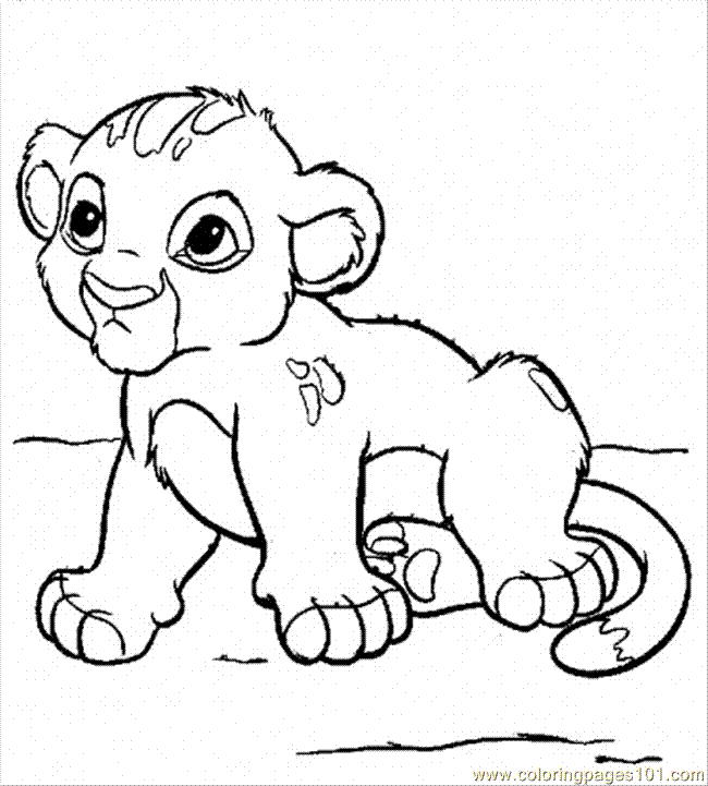 Lion Cub Coloring Pages - Coloring Home
