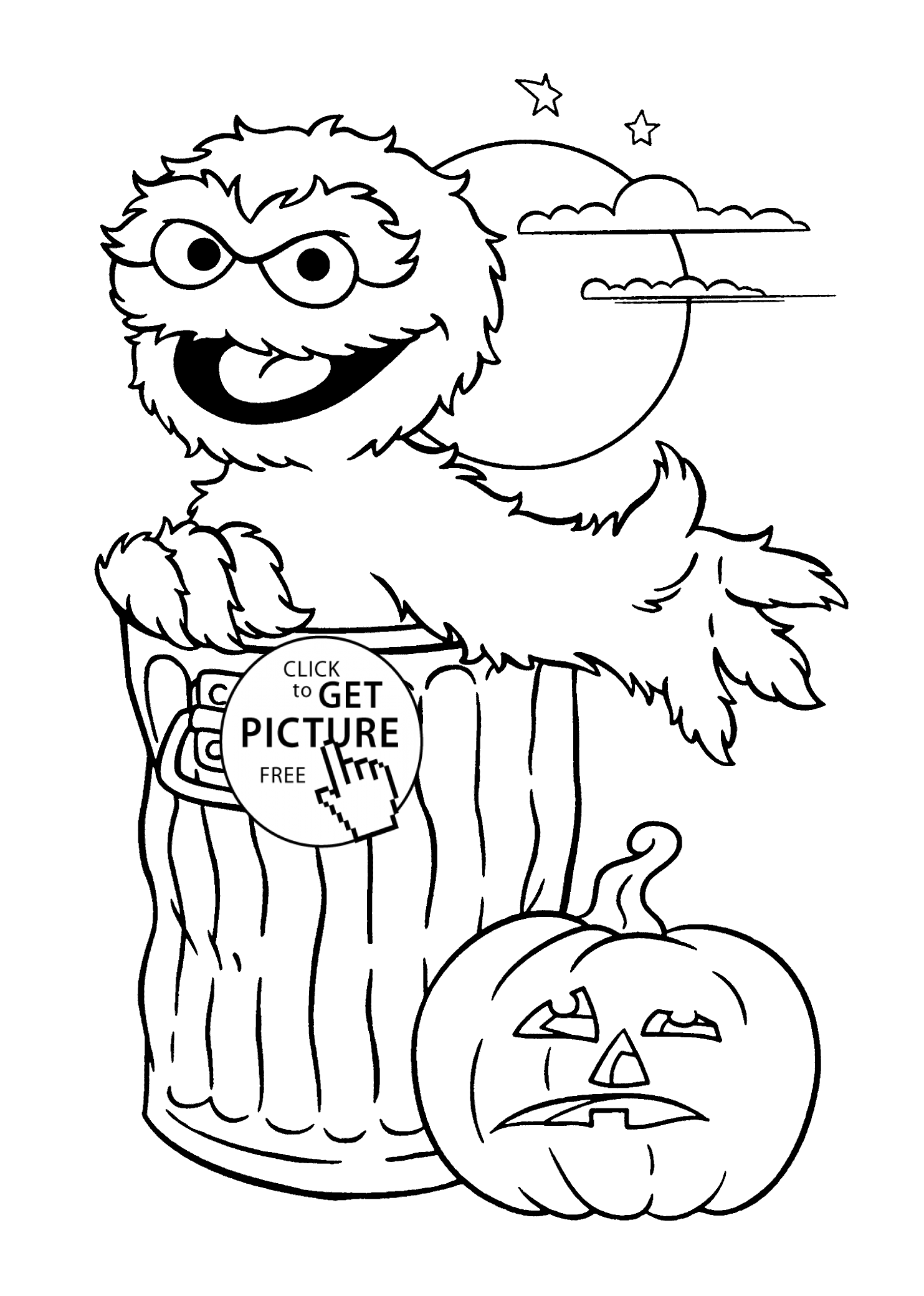 Online Coloring Pages Free Halloween For Kids To Print Happy ...