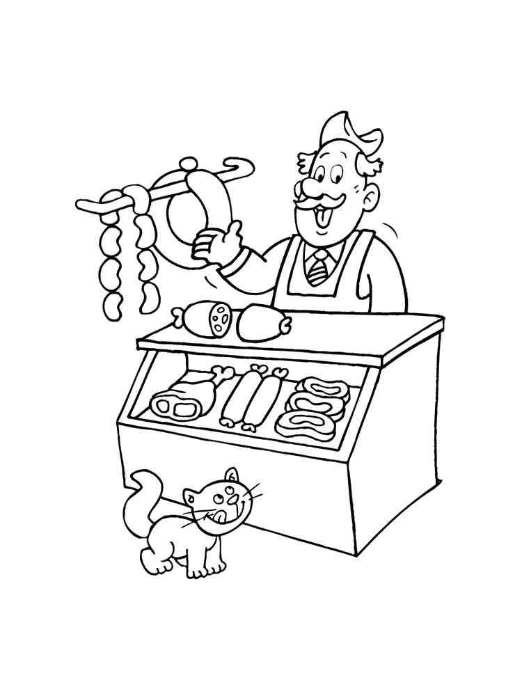 Seller coloring pages