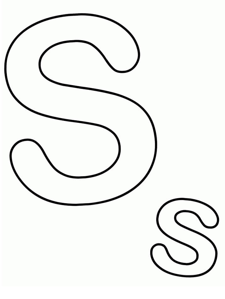 Letter S 2 Coloring Page - Free Printable Coloring Pages for Kids
