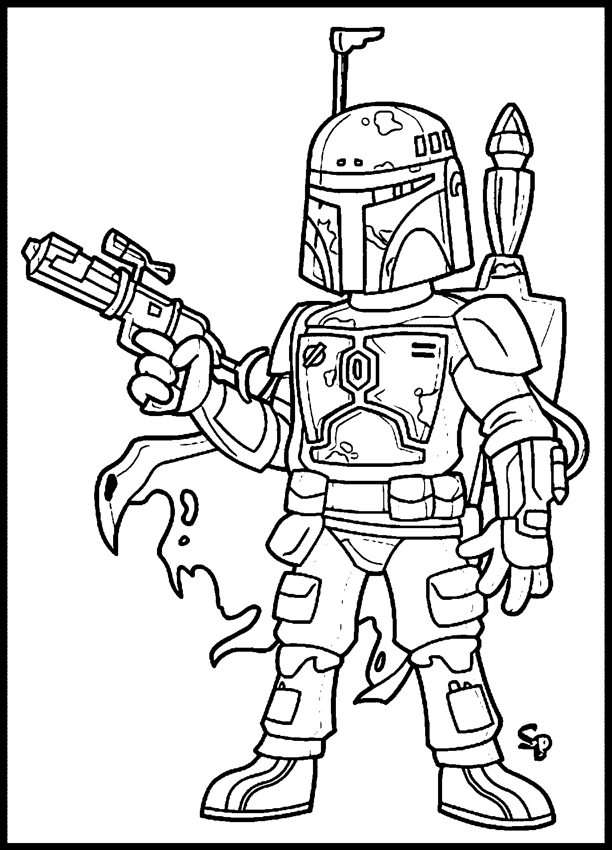 boba fett helmet coloring pages  coloring home