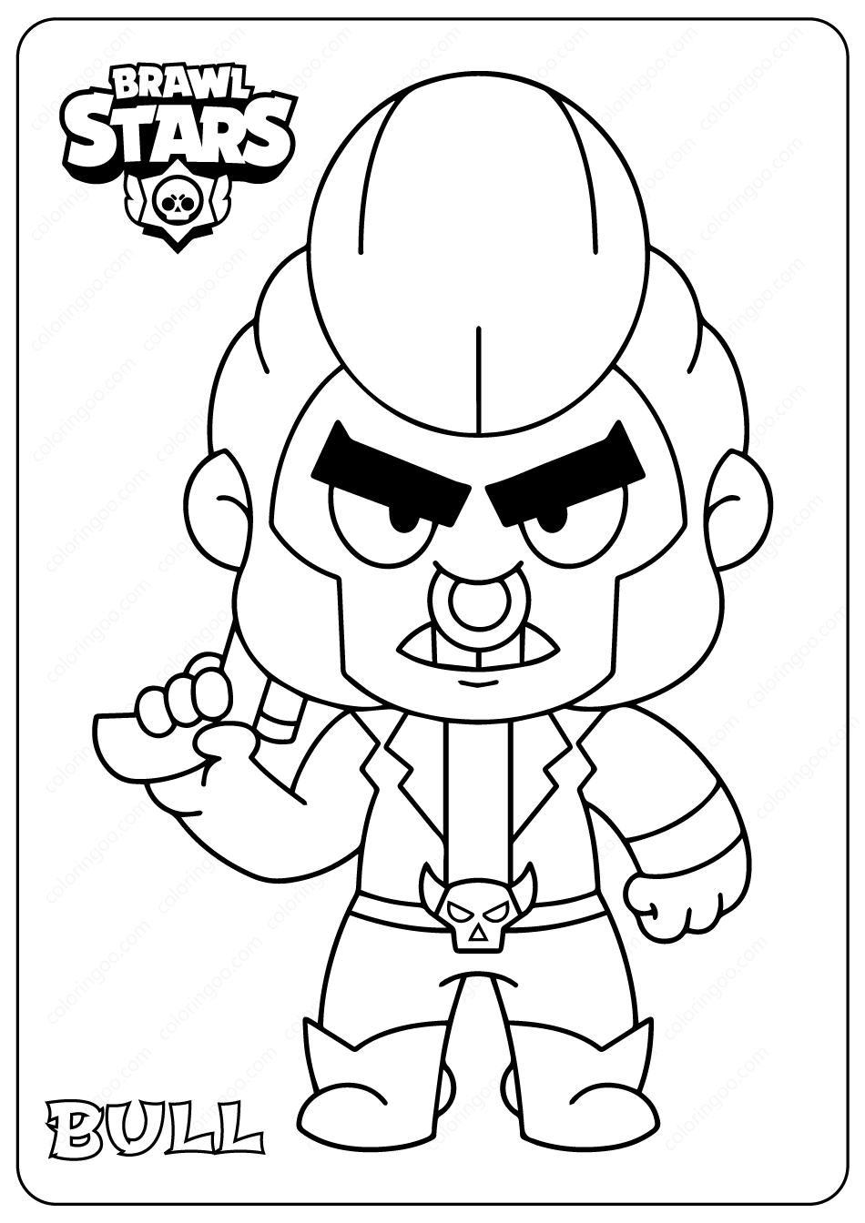 Brawl Stars Coloring Pages Coloring Home - coloriage brawl stars logo