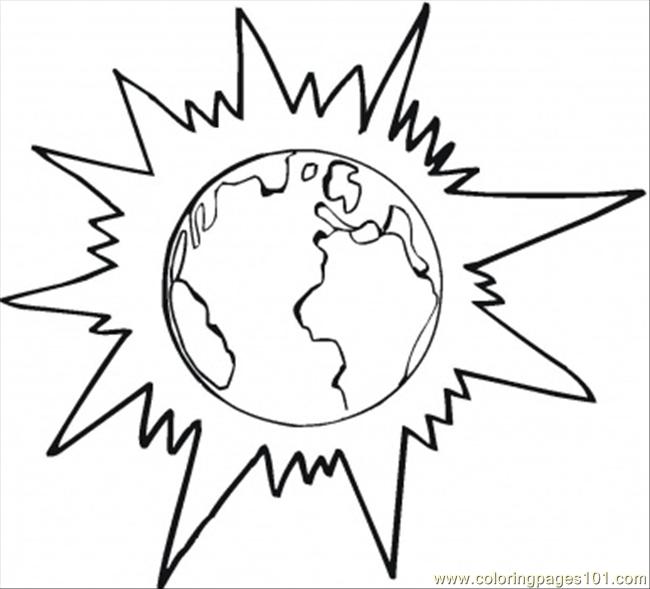 Planet Sunshine Coloring Page - Free Astronomy Coloring ...