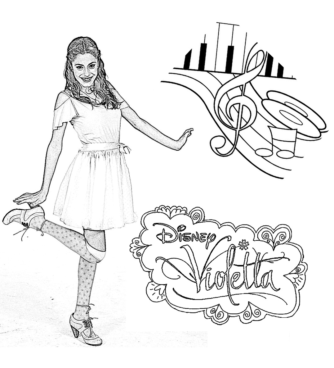 Violetta to print - Violetta Kids Coloring Pages