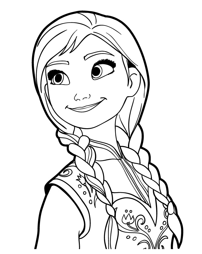young anna coloring pages