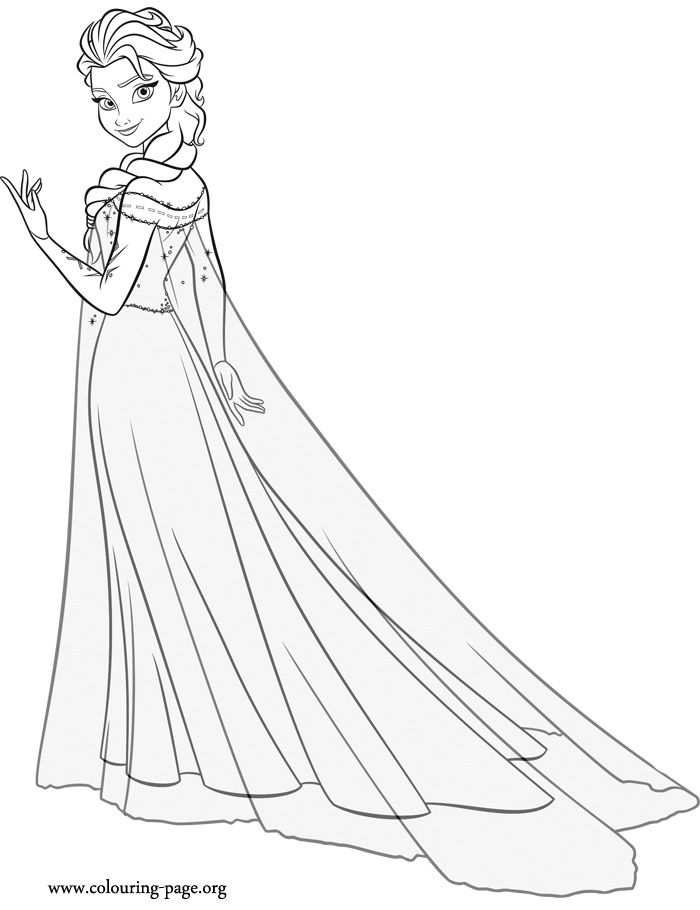 Coloring Pages Frozen Elsa Only