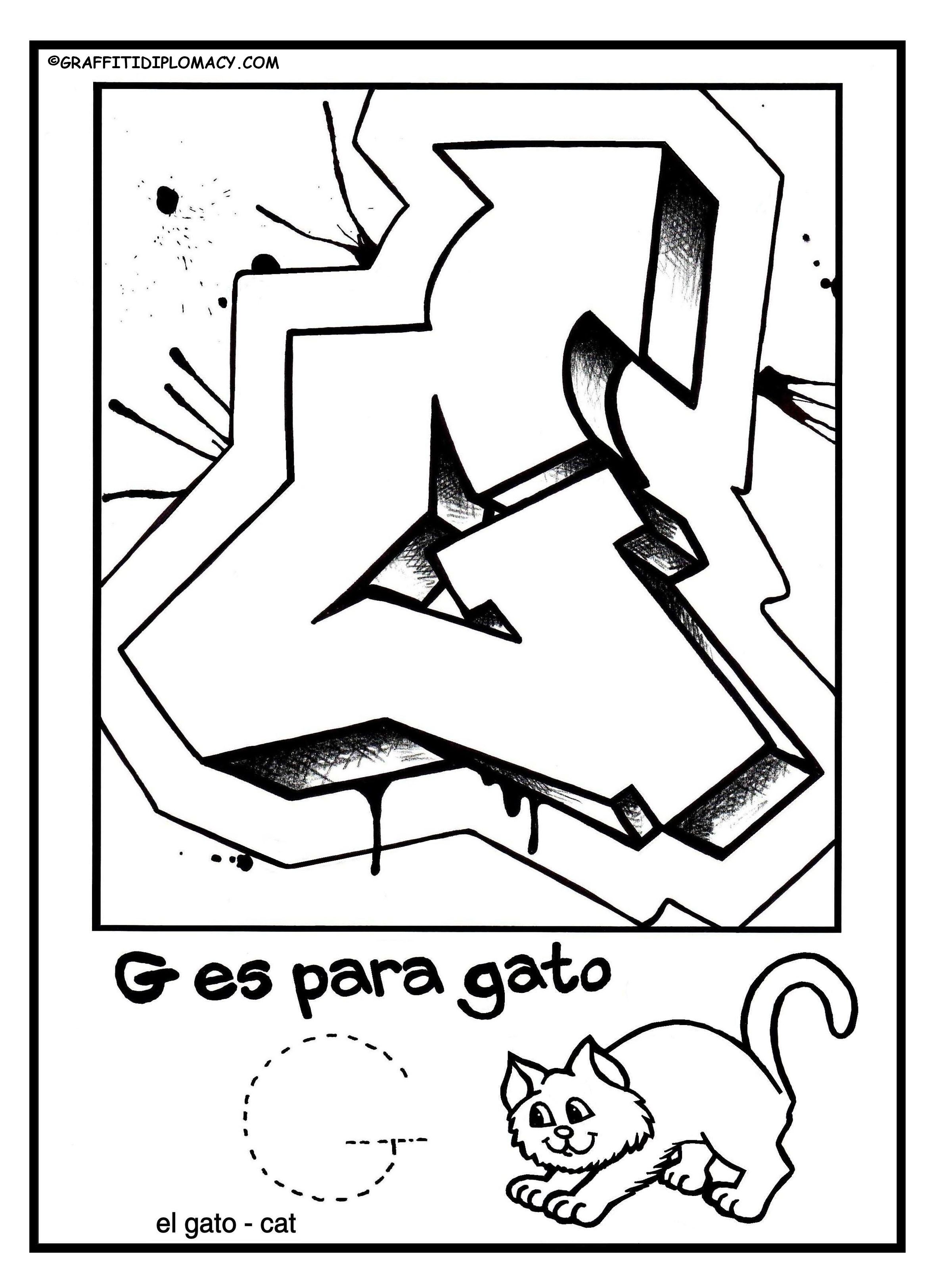 Spanish Alphabet Coloring Pages - Coloring Home