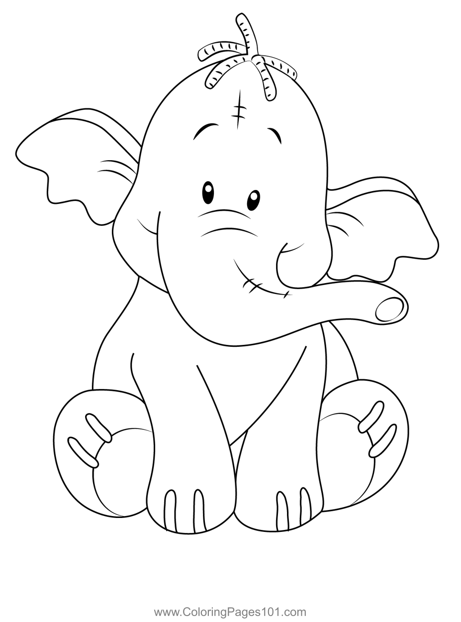 Heffalump Coloring Page for Kids - Free Pooh's Heffalump Movie Printable Coloring  Pages Online for Kids - ColoringPages101.com | Coloring Pages for Kids