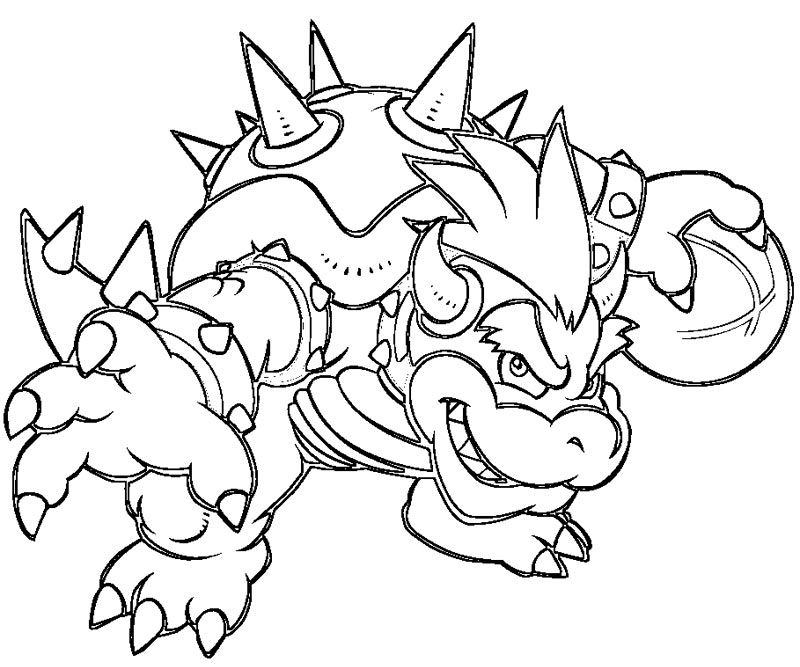 Bowser Pictures To Print And Color - Coloring Pages for Kids and ...