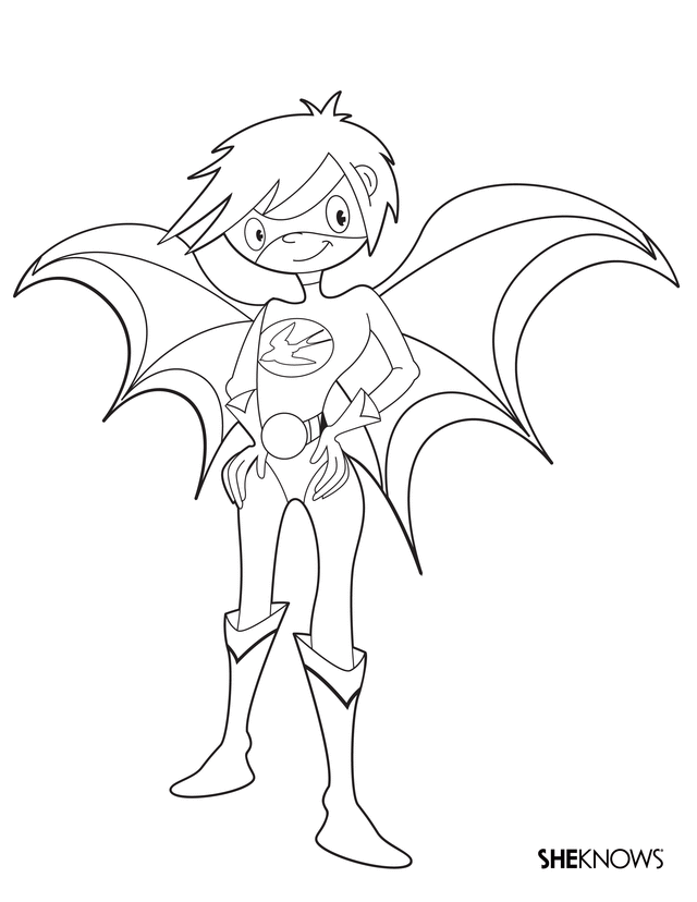 superhero girl coloring pages