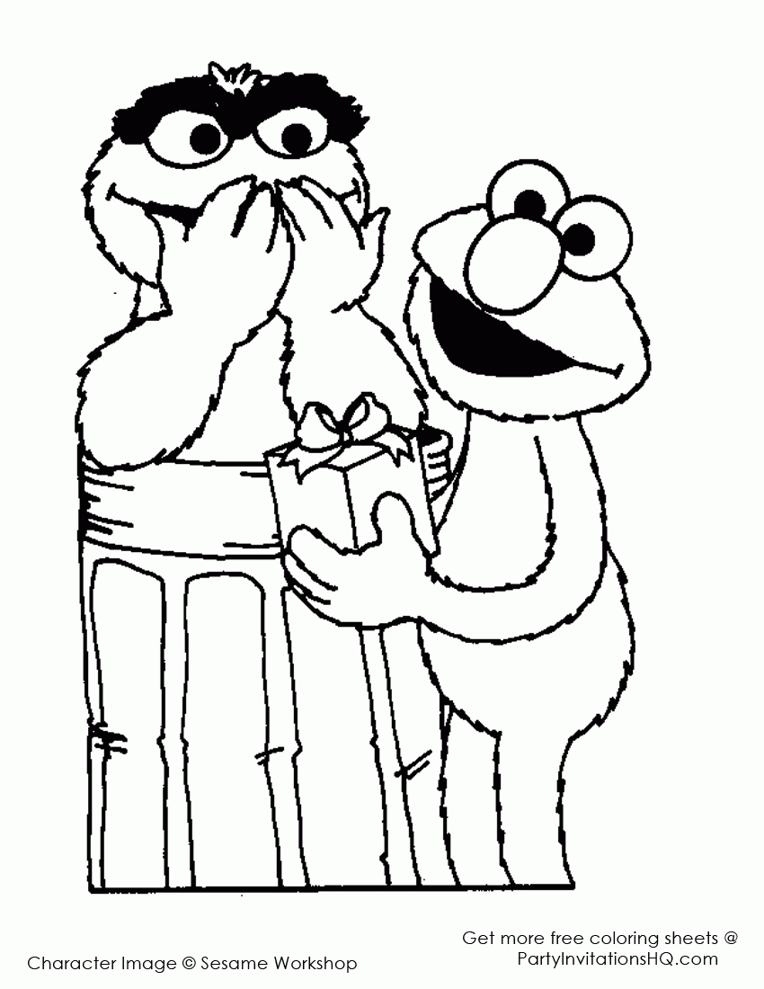 10 Super Fun Elmo Coloring Pages