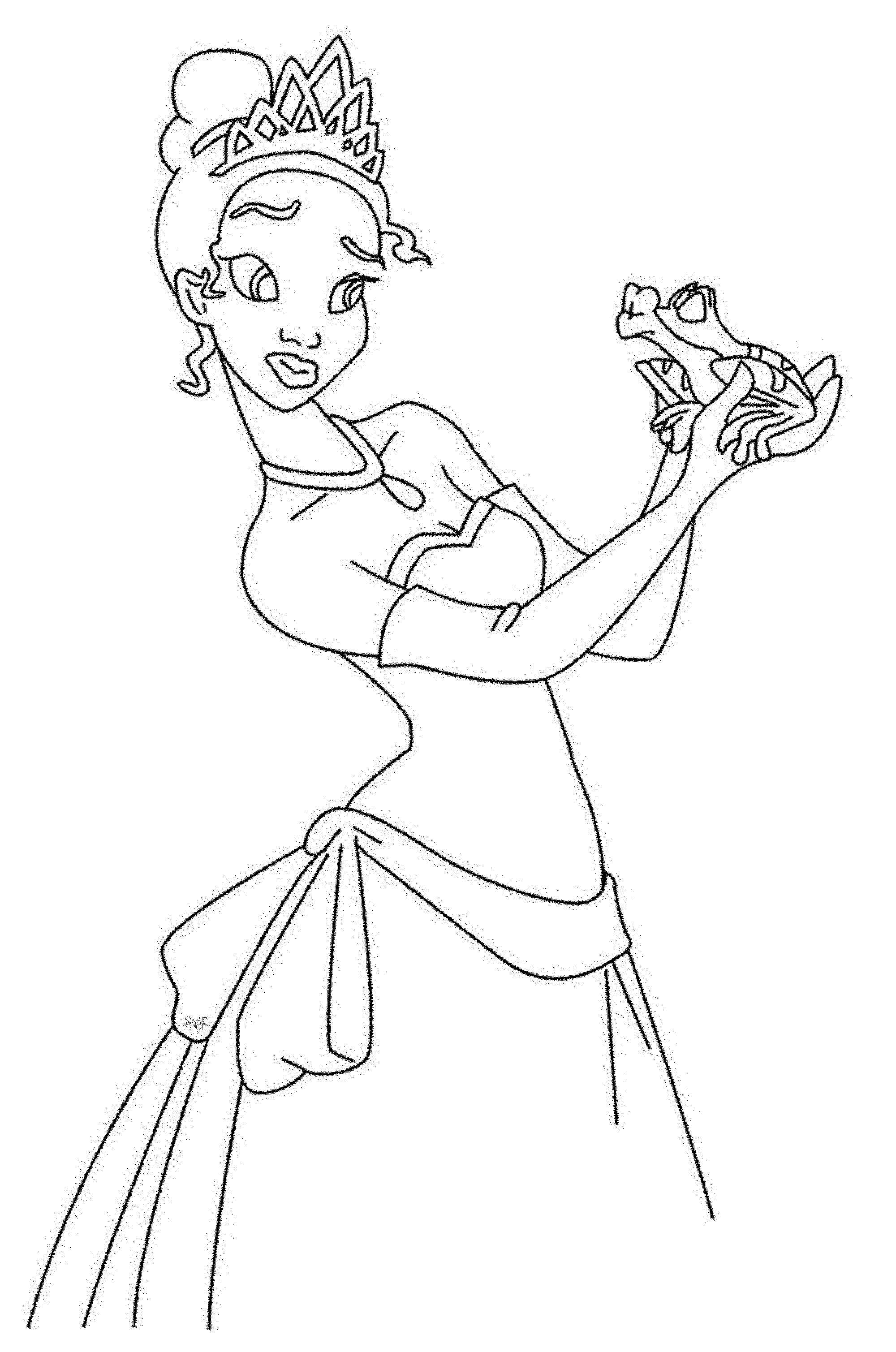 Coloring Pages Of Frog Princes - Coloring
