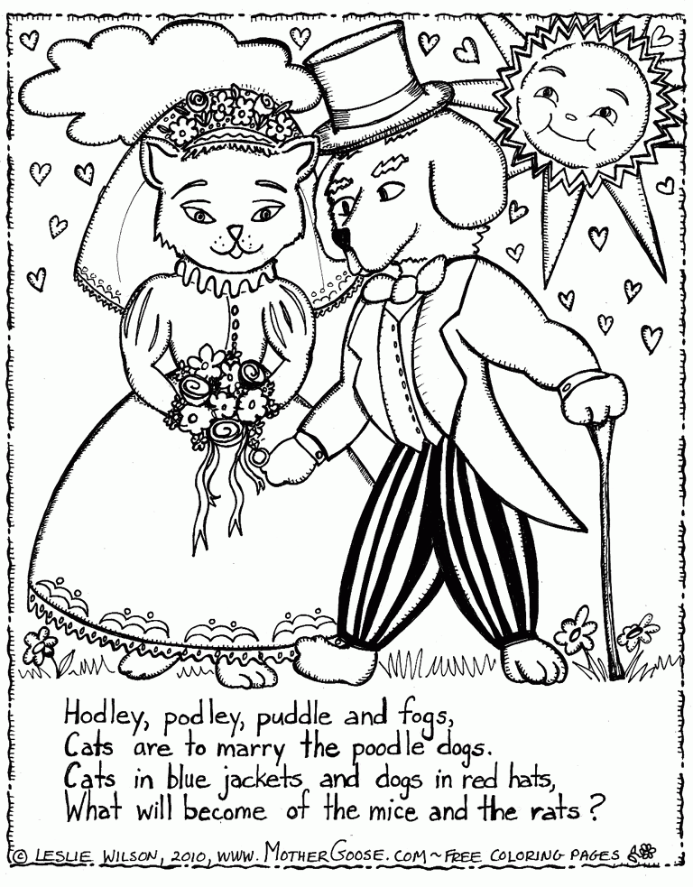 Cat And Dog Coloring Pages To Print - Coloring Pages For All Ages