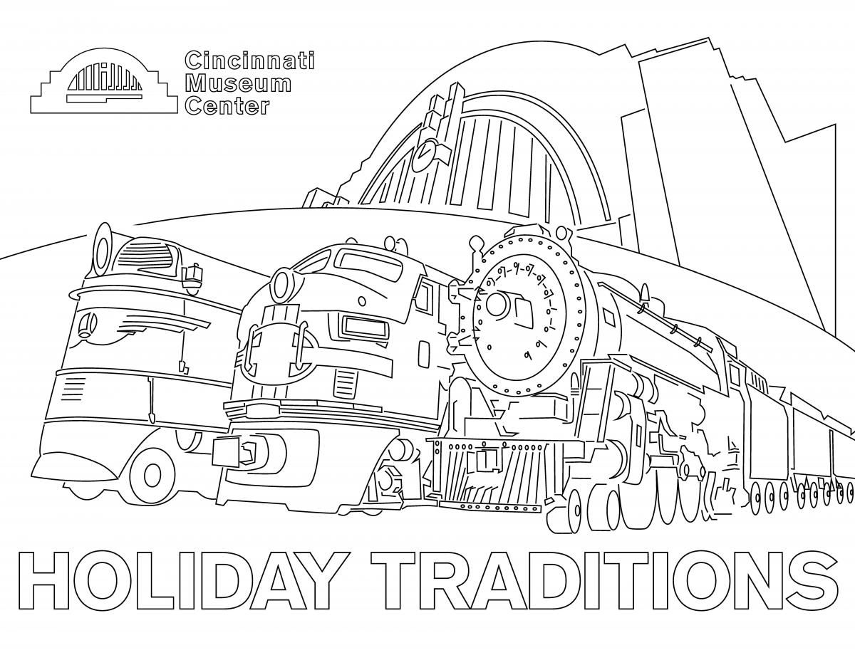 Download 50+ Holidays Merry Christmas Christmas Train Coloring Pages