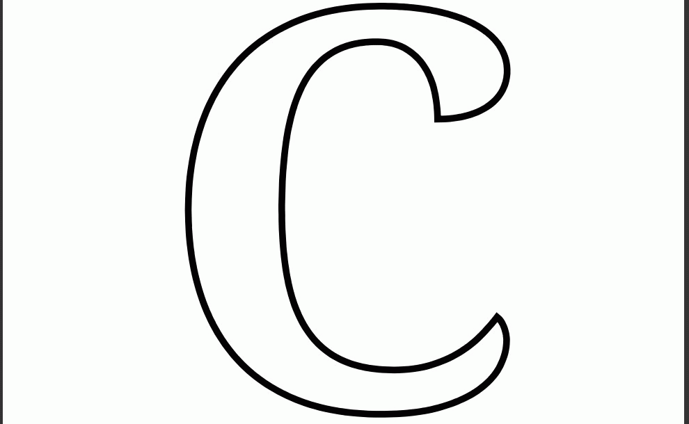 letter c coloring pages printable | Only Coloring Pages