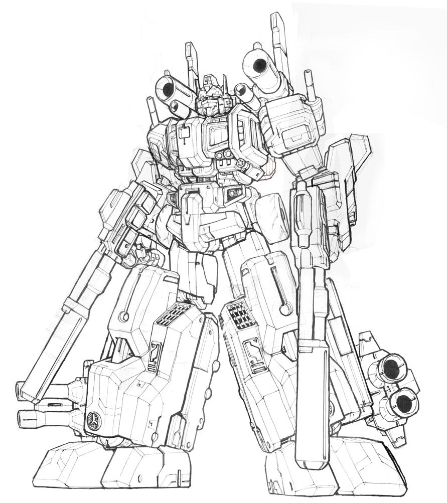Optimus Prime Colouring - Coloring Pages for Kids and for Adults