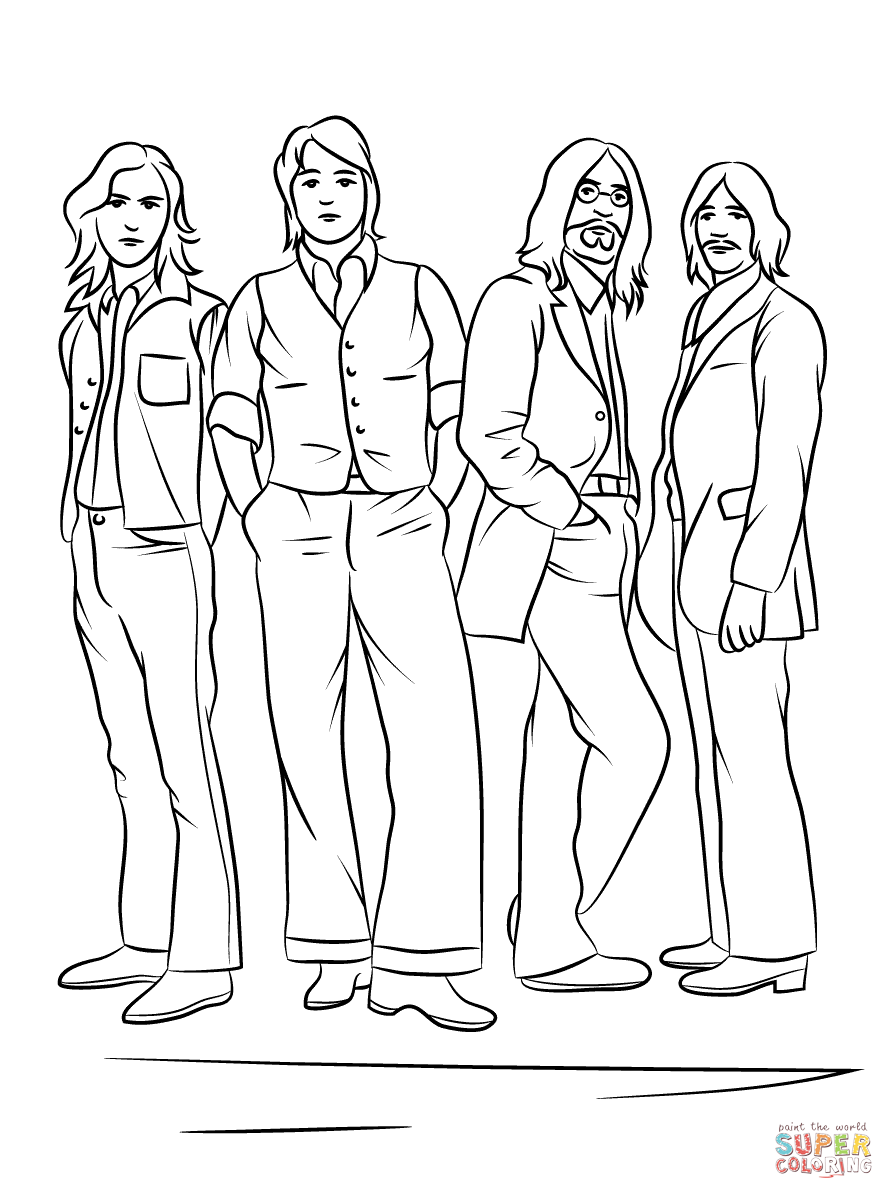 The Beatles coloring page | Free Printable Coloring Pages