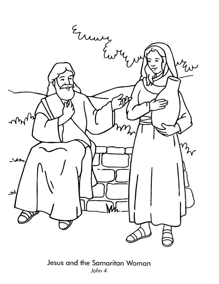 Jesus Forgives Coloring Page