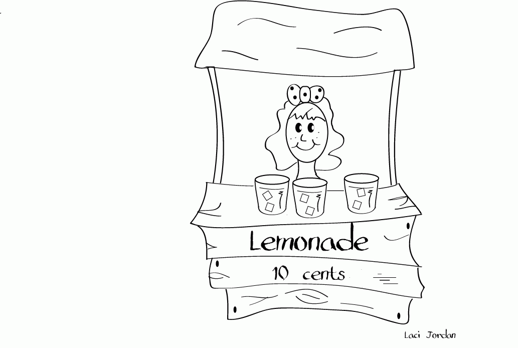 Download Lemonade Stand Coloring Pages - Coloring Home