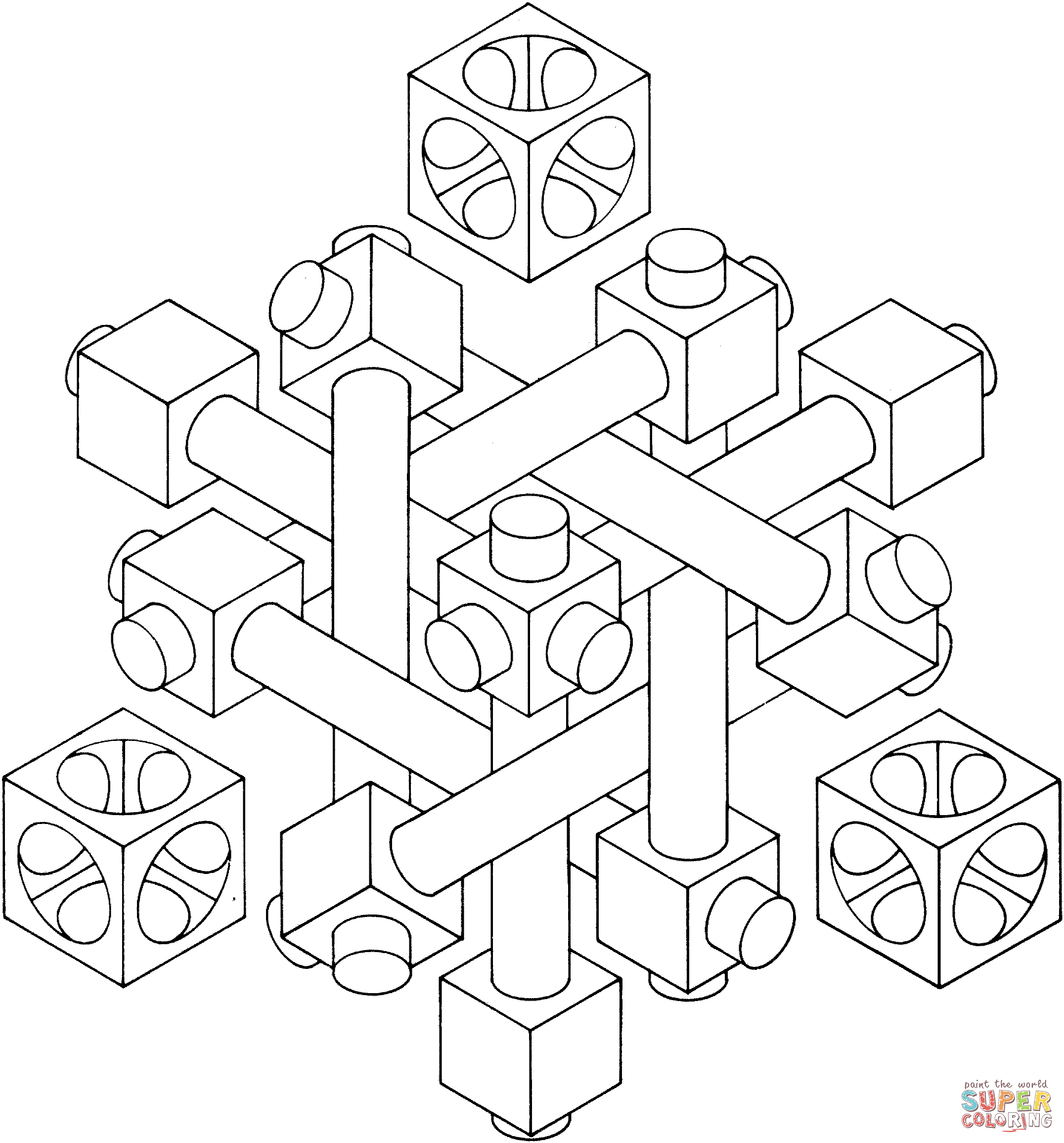 Optical Illusion 27 coloring page | Free Printable Coloring Pages