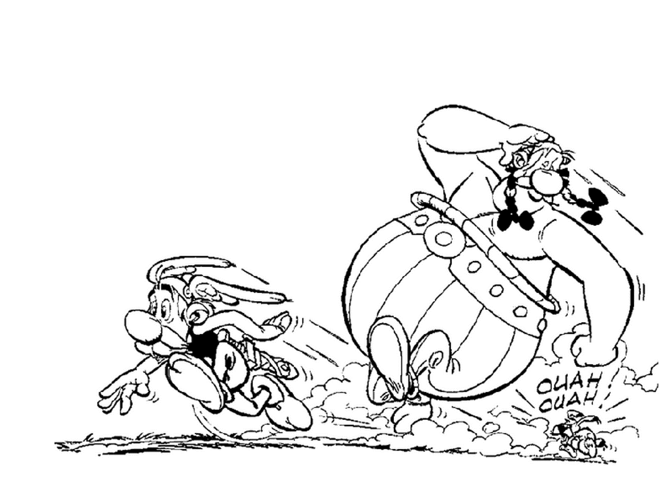 Asterix And Obelix Cartoon Coloring Pages For Kids