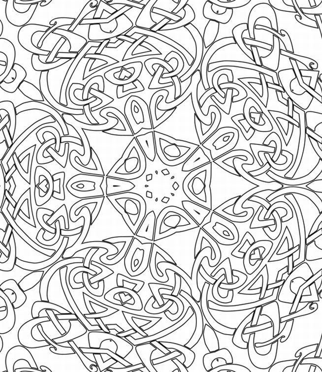 Coloring Page Trippy